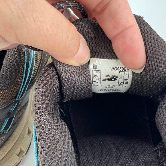 EUC NEW BALANCE 689 Brown Suede Leather Trail Running Hiking Womens Sneakers 9.5 - Picture 7 of 9